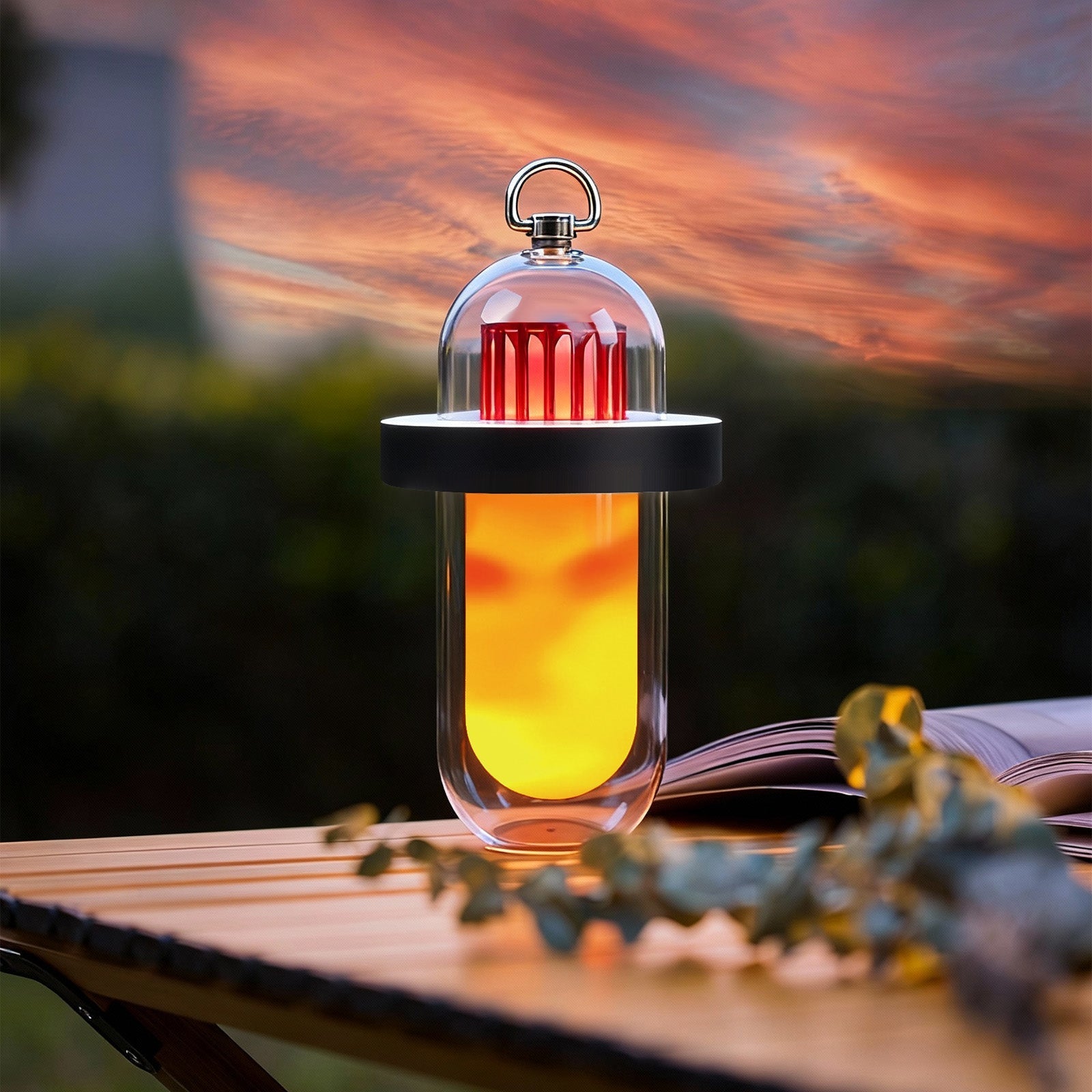 Augelight Capsule Shape Camping Light Rechargeable IP54 Waterproof Minimalist Table Lamp Dimmable LED Night Light