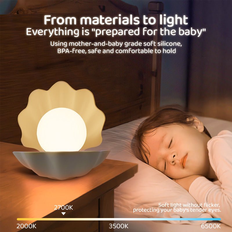 Augelight Shell Shape Nightlight Unique Design minimalist table lamp LED Night Light with Shell Shape