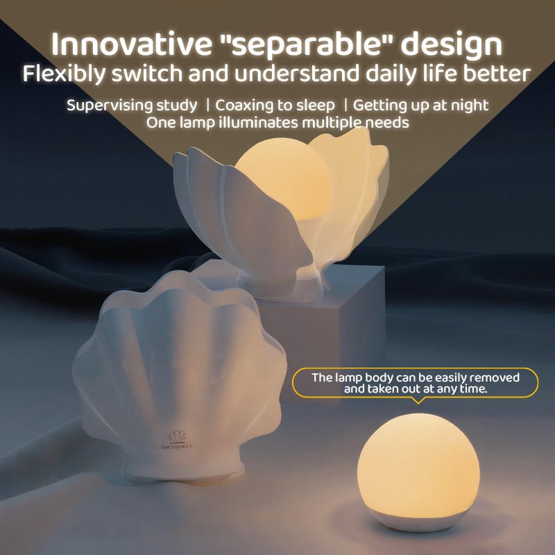 Augelight Shell Shape Nightlight Unique Design minimalist table lamp LED Night Light with Shell Shape